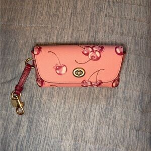 Coach cherry sunglasses case nwot